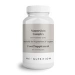 Hey Nutrition Magnesium Complex High Strength 205mg Supplement - Zinc, Vitamin D3 - Muscle & Bone Health, Nerve Function & Energy Support - UK Manufactured - Non-GMO - 60 Vegetarian Capsules