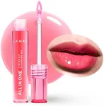 Lamel All-in-One Lip Oil - Lightweight, Tinted, Plumping, Hydrating Lip Gloss - Lip Balm for Day & Night Use, Long-Lasting Lip Stain, Lip Glow Oil, No-Sticky Gloss, Lip Plumper Tint - Peachy №401