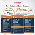 Taxmann’s New Criminal Laws Combo – Bharatiya Nyaya Sanhita 2023 (BNS) | Bharatiya Nagarik Suraksha Sanhita 2023 (BNSS) | Bharatiya Sakshya Adhiniyam 2023 (BSA) | 3 Books Set