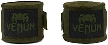 Venum Kontact Boxing Hand Wraps - Khaki/Black, 98 in