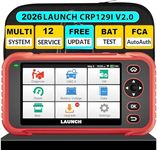 LAUNCH CRP129I V2.0 OBD2 Scanner, 2026 Lifetime Free Update Scan Tool with 12 Reset, ABS Bleeding/TPMS/Oil/EPB/SAS/BMS/Adblue/Headlamp/Throttle Reset, Injector Coding, Auto VIN, Battery Test
