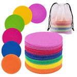 30pcs Carpet Marker Spot, Colorful Floor Velcro Sit Dots Circles Carpet Spots Markers for Classroom Kindergarten