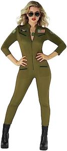 Morph Women Fighter Pilot Costume Fitted Flight Suits Costume Women Army Costumes For Women Military Flight Suit L