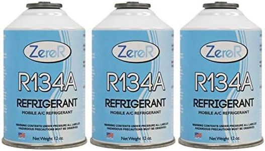 ZeroR® R134a Refrigerant for MVAC use in a 12oz Self-Sealing Container 3 Pack