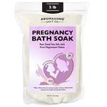 Aromasong Pregnancy Sitz Bath Soak Dead Sea Salt 5 LB - For Pregnancy & Postpartum Recovery Muscle Ache, Leg Discomfort and Hemorrhoid - Natural Lavender with Pure Magnesium Flakes & Dead Sea Salt