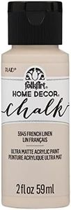 FolkArt Home Décor Chalk Furniture & Craft Paint in Assorted Colors, French Linen 2 Fl Oz (Pack of 1)