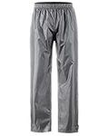 AXESQUIN Rain Pants Men, Mens Waterproof Rain Pants Lightweight Breathable Rain Over Pants Hiking Cycling Grey L