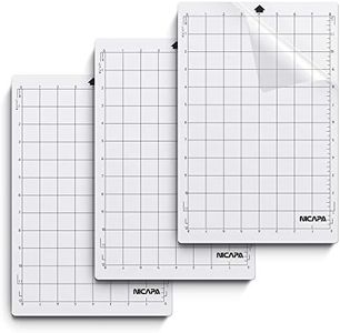 Nicapa StandardGrip Cutting Mat for Silhouette Portrait(8x12 inch 3 Mats) Standard Adhesive Sticky Quilting Cut Mats Replacement Accessories for Silhouette Portrait