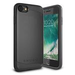 Snugg iPhone SE (2020) / 8/7 Case Apple Dual Layer Slim Cover [Infinity Range] Protective Bumper in Blackest Black