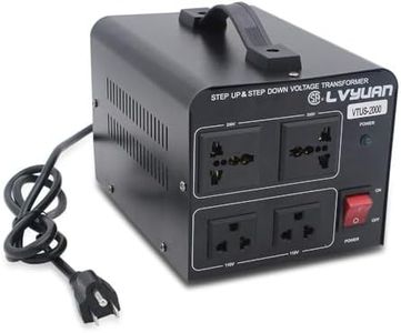 Cantonape Voltage Transformer Converter 2000W Step Up/Down Convert from 110-120 Volt to 220-240 Volt and from 220-240 Volt to 110-120 Volt with 2 US Outlets, 2 Universal Outlets