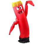 Spooktacular Creations Adult Inflatable Costume, Red Tube Dancer with Wacky Waving Arm Flailing, Funny Halloween Costume