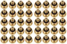 LOOYUAN Brass Misting Nozzles 0.016" Orifice (0.4mm) 10/24 UNC, Water Mister Parts Fog Nozzles for Patio Misting System Outdoor Cooling System (40pcs)