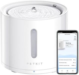 PETKIT Cat Water Fountain for Drinking, EVERSWEET SOLO 2, App Control Cat Fountain 2L, Ultra Quite Water Fountain for Cat with Filter/Smart LED Reminder/3 Working Mode, Separate Base for Safety