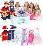 Born Toys 6-in-1 Toddler Kids Costume Pretend Play, Dress Up Clothes Set 3+