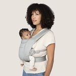 Ergobaby Embrace Cozy Newborn Baby Wrap Carrier (7-25 Pounds), Soft Air Mesh, Soft Grey