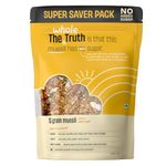 The Whole Truth - Super Saver Pack | Breakfast Muesli | 5 Grain Muesli | 750 grams | Vegan | Dairy-free | No Artificial Sweeteners | No Added Flavours | No Gluten or Soy | Nutritious Snack