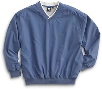 White Bear Clothing Co. Microfiber Windshirt Style 5150 Atlantic Blue/Ivory L