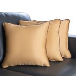 Wakefit Cushion | 3 Month Warranty | Cushions for Sofa, Cushion Pillow, Sofa Cushions, Cushions, Cushion 12 inch x 12 inch, Diwali Gifts, Hollow Fiber Cushion Set of 3 (Colour - Beige)