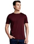 Symbol Premium Men's Super Soft Round Neck Solid T-Shirt: Regular Fit (SYP-A22-TS-01_Maroon_M)