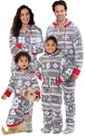 PajamaGram Family Pajamas Matching Sets - Christmas Onesie, Gray, Women, M, 8-10