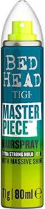 Bed Head TIGI Masterpiece Hair Spray with Extra Strong Hold & Glossy Finish, Controls Frizz & Flyaway for Effective Hair Styling, Hair Setting Spray with Long Lasting Hold & Salon-Like Results, Ideal for All Hair Types, Strong Hold Formula, 80 ml
