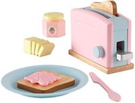 KidKraft 63374.0 Wooden Toaster Set Pastel Playset