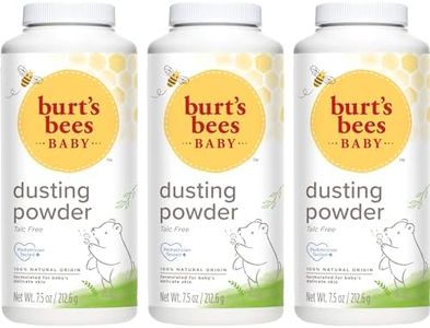 Burt's Bees Christmas Gifts, Baby Dusting Powder, 100% Natural Origin, Talc-Free, Pediatrician Tested Stocking Stuffers, 7.5 Ounces, Pack of 3, Pack May Vary