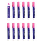 Sakura Solid Paint Markers - Permanent Marker Paint Pens - Window, Wood, & Glass Marker - Fluorescent Pink Paint - 12 Pack