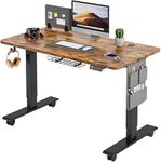 MAIDeSITe Height Adjustable Standing Desk Electric Standing Desk Sit Stand Desk Stand Up Desk with Cable Tray 120 * 60cm Desktop for Home Office