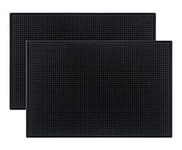 ElysiumPlus Rubber Bar Mats for Home Pub, Home Accessories & Kitchen Accessories. Countertop Non Slip Mats for Coffee Machines, Beer Mats, Home Bar, Kitchen Mat Runners, Shops & Restaurants (2 Pack)