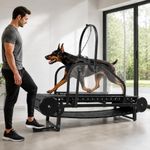 Non-Motorized Dog Treadmill for Large Dogs with Pedometer