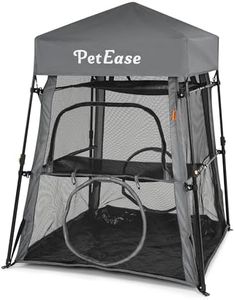 PETEASE Cat Tower Tent,Outdoor Patio Cat Enclosures with Breathable Mesh,Indoor Playpen Portable Exercise Tent