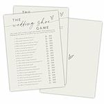 30 Pcs The Wedding Shoe Game Cards 