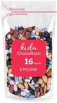 Chocolate Rocks Kidu Candy Bulk – Candy Coated Edible Rock Chunks for Cake Decorating – Resealable Bag (1 Pound (Pack of 1) - New)
