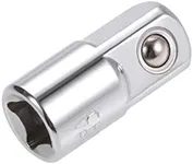 uxcell 1/4 Inch Drive (F) x 3/8 Inch (M) Socket Adapter for Ratchet Wrenches, Female to Male, Cr-V