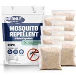 Nernle Mosquito Repellent,Tropical Mosquito-Repellent, Midge Repellent,Natural Mosquito Repellent,Anti Mosquito,Citronella Oil Insect Repellent,Repel Gants,Biting Flies,Fleas & Other Biting Flies,8pcs