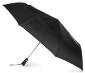 totes Auto Open Close Golf Size Umbrella, Black, One Size