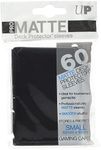 Ultra Pro 60ct Pro-Matte Black Small Deck Protectors, black, small