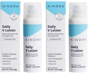 Kindra Daily Vaginal Moisturizer Lotion 2-Pack - Vaginal Cream For Vaginal Dryness And Discomfort - Hormone Free, Gyn Tested, pH-balanced, Doctor Recommended - 120 Applications