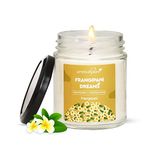 Aromahpure Scented Candle (45 hrs) (100% Soy Wax)- Handcrafted | Smoke-Free |Frangipani DreamsFrangipani- Fragrance Candles for Home & Gift Sets