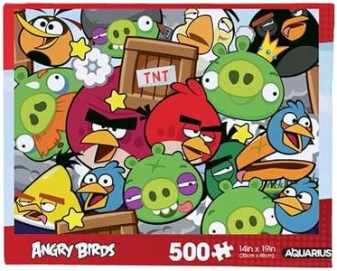 AQUARIUS Angry Birds 500pc Puzzle (500 Piece Jigsaw Puzzle) - Glare Free - Precision Fit - Officially Licensed Angry Birds Merchandise & Collectibles - 14x19 Inches