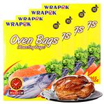 WRAPOK Roasting Cooking Bags Oven Chicken Bag for Meat Poultry Fish Seafood Vegetable, Medium - 20 Bags (14 x 17 Inch)