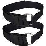 JUSTOOP Scuba Diving BCD Tank Crotch Strap Band with Cam Buckles Non-Slip Pads, 2 Pack