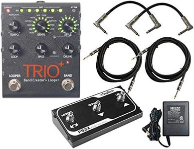 DigiTech Trio+ Band Creator + Looper w/ FS3X Footswitch, 4 Cables, and Power Supply