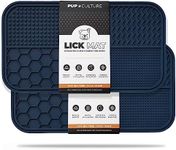 Pup Culture Dog Lick Mat for Dogs (2 Pack), Feeding Pad for Anxious Pets Plus 4 Different Puzzles for Mental Stimulation for Dogs - Supports Mental, Dental, and Digestive Health - Heavy Duty