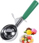 Yorbax Economical Stainless Steel Ice Cream Scooper Fruit Scoop with Multi Colour Handle Cookie Scoop Set, Stainless Steel Ice Cream Scooper with Trigger Release