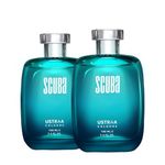 Ustraa Women Scuba Cologne - 100 Ml X 2 - Set Of 2 Liquid Perfumes | With Lively, Spicy And Deep Aquatic Notes | Ideal For Day Occasions | Long-Lasting Fragrance With No Gas