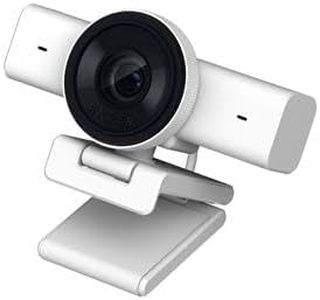 Razer Kiyo V2 X Streaming Webcam: 1440p 60 FPS - Auto Focus - Built-in Microphone - Wide Angle Lense - Integrated Privacy Shutter - Works with OBS, Xsplit, Streamlabs, Discord, Zoom, Teams - White
