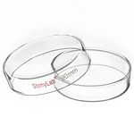 stonylab Glass Petri Dish, 90x20 mm Autoclavable Borosilicate Glass Cell Culture Dish Petri Dish with Clear Lid for Laboratory