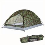 2 Person Pop Up Tent Camouflage Tent, Foldable Lightweight Breathable Portable Tent, Waterproof UV Protection Tent with Carrying Bag, Camping Hiking